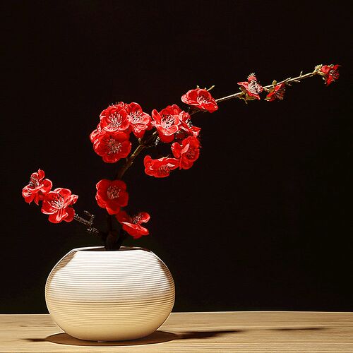 陶瓷花瓶插花干花摆设中式复古手工陶罐家居餐桌装饰花瓶摆件客厅