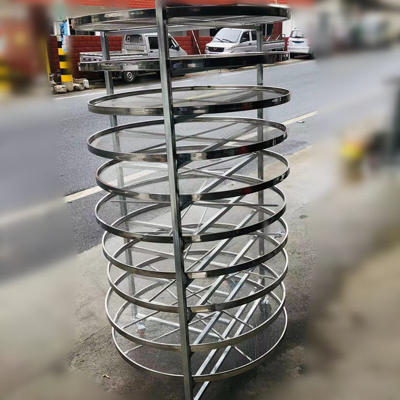 竹编茶叶凉青架多层晾青架福建产竹筛架 304不锈钢网筛茶架