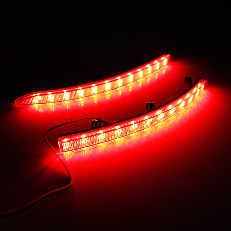 大众途观LED后杠灯行刹车爆闪转向后雾灯牌照灯包围反光尾灯改装