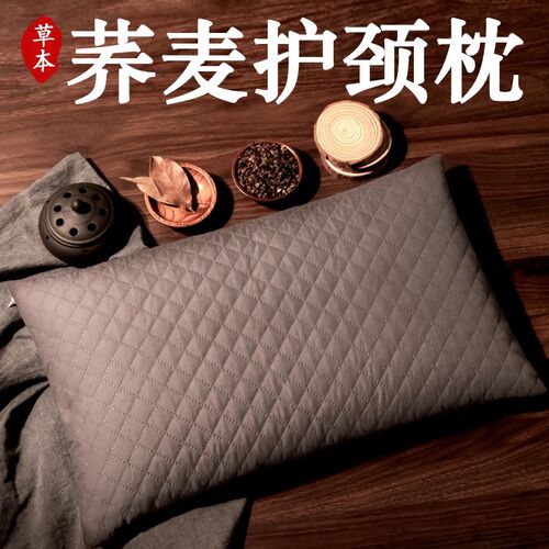 纯荞麦枕头成人全荞麦皮枕芯护颈枕助睡眠颈椎枕专用荞麦壳高硬枕