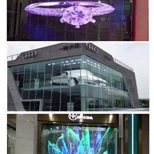 透明led 冰屏 半户外全彩表贴透明屏 室内透明屏 3D全息广告机