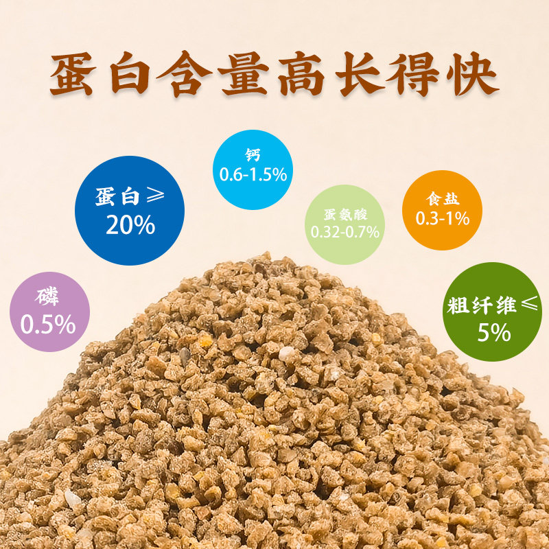 深深宠芦丁鸡专用饲料育雏鹌鹑小鸡产蛋下蛋食料食物卢丁鸡粮食