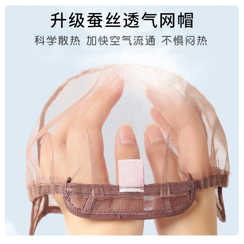 假发女长发卷发全头套式自然头发中老年女士妈妈发套真发全真人发