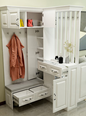 转角玄关鞋柜客厅用 欧式隔断ENF级环保可订制
