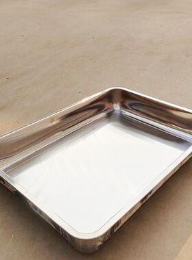 不锈钢鸽子洗澡盆加厚加大浴盆粮食盘大号澡盆托盘鸽子用品用具