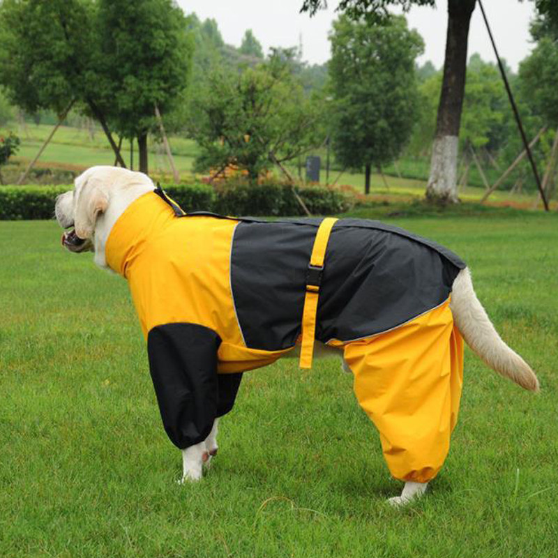 四脚狗雨衣宠物防水防风衣 拉布拉多边境牧羊犬金毛魏玛大狗中型