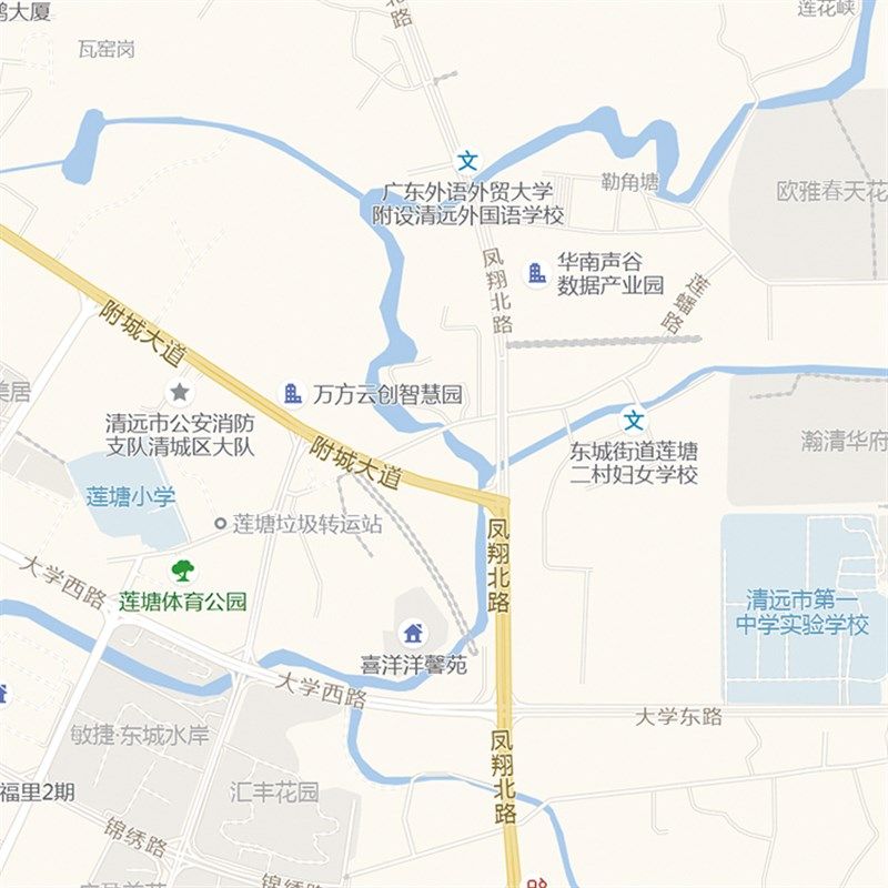 2024新款清远市城区地图办公室挂图高清防水墙壁装饰实物推荐定制