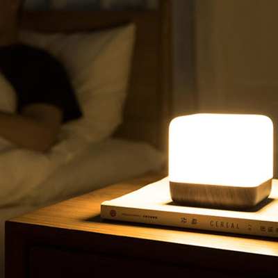 HBK翻转定时小夜灯创意魔方伴睡灯USB充电卧室亲子LED节能礼物