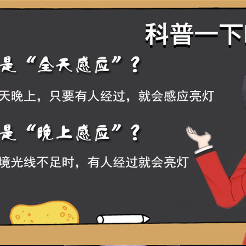 明装LED人体感应筒灯 同灯铜灯过道走廊灯 玄关灯洞灯 天花灯简灯