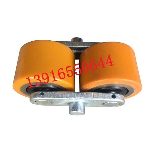 适用林德手动液压托盘车M20M25尼龙聚氨酯轮力臂块前轮轮架总成