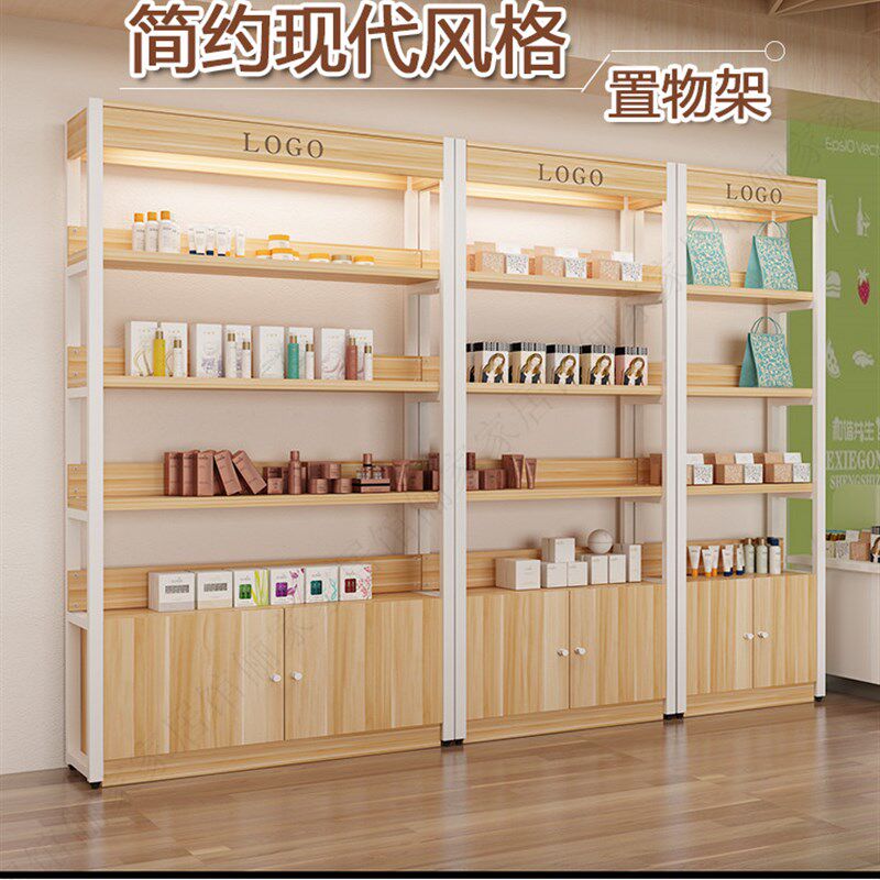 化妆精品货柜包包展示陈列样品架产品柜落地鞋店礼盒食品收纳酒柜
