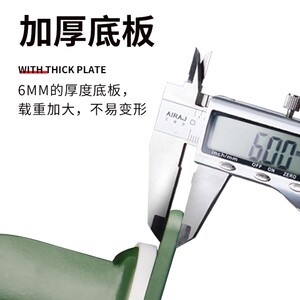 灵朗脚轮万向轮轮子带刹车加重型小手推车脚手架平板车橡胶轮静音