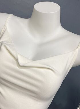 外穿内搭都很高级~女人味显胸堆堆领修身吊带背心上衣博主人手1件
