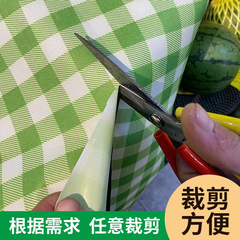 清新格纹超市水果陈列防滑垫生鲜果蔬垫货架垫子防水可擦裁剪垫布