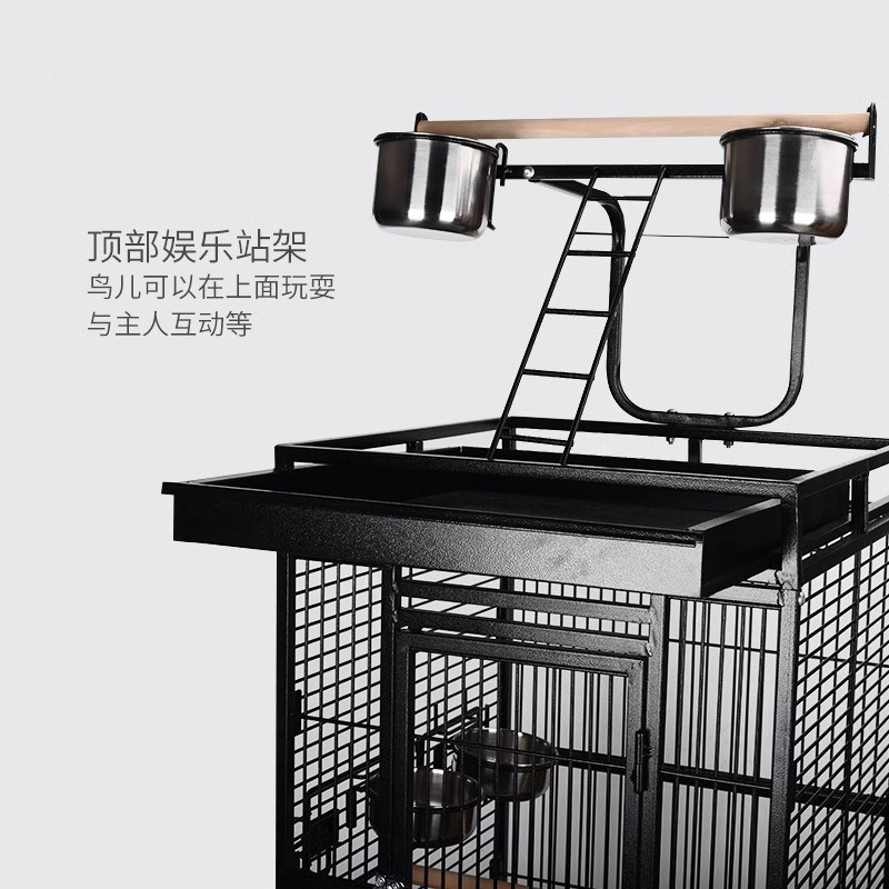 鹦鹉鸟笼大号豪华别墅家用防溅群养八哥玄凤户外高档观赏繁育笼子