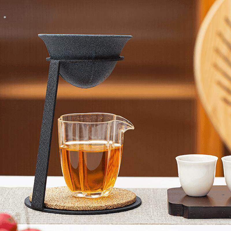 无孔茶漏家用高端茶滤茶水分离创意支架日式小青柑专用泡茶壶高档