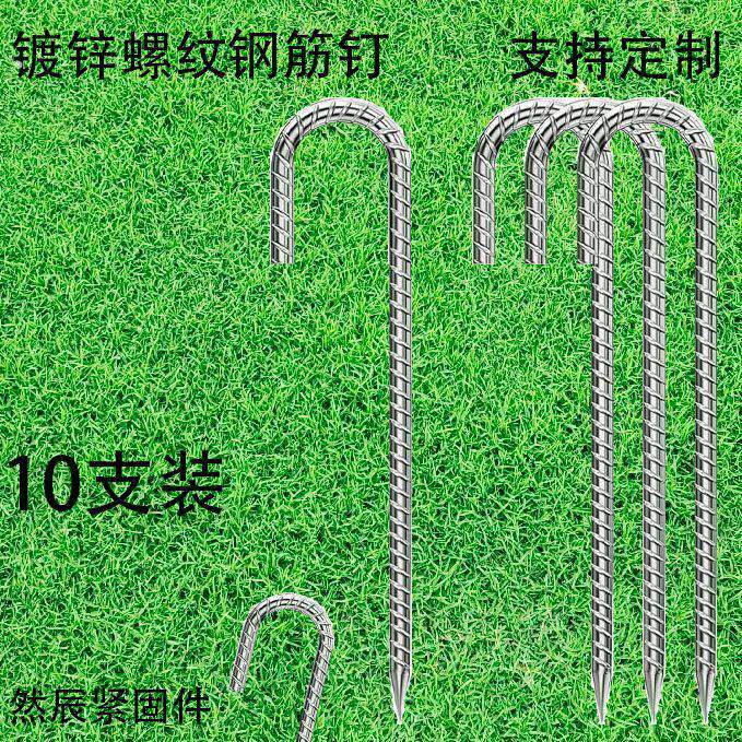 钢筋钉天幕地钉户外帐篷地桩大棚防风固定配件