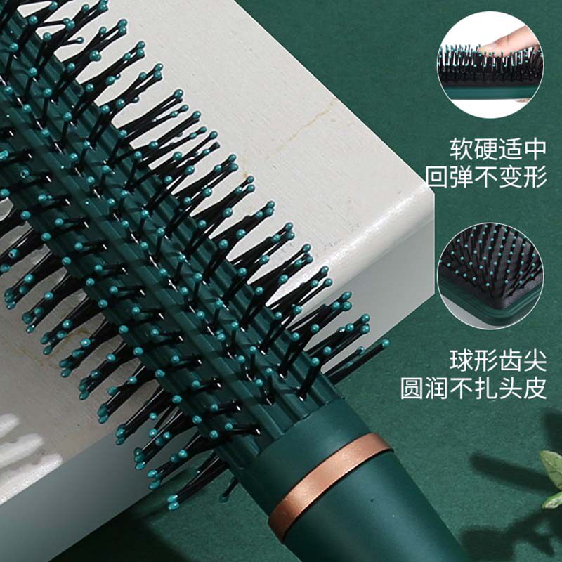 按摩梳排骨梳梭头发的梭子按摩神器家用滚梳多功能蓬松