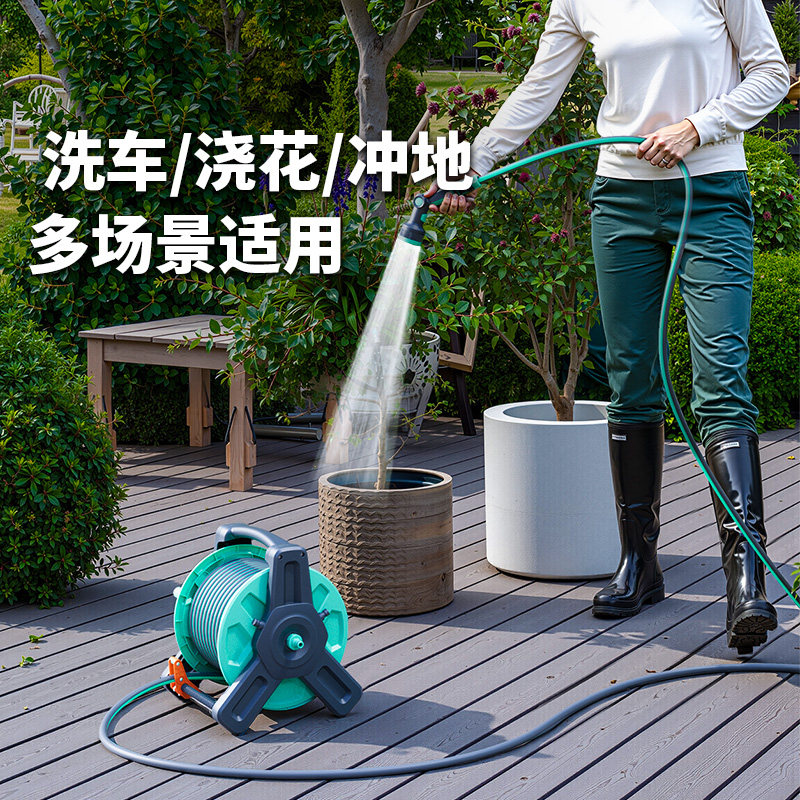 水管软管浇水4分塑料管子防冻浇菜家用pvc水管自来水浇花水枪套装