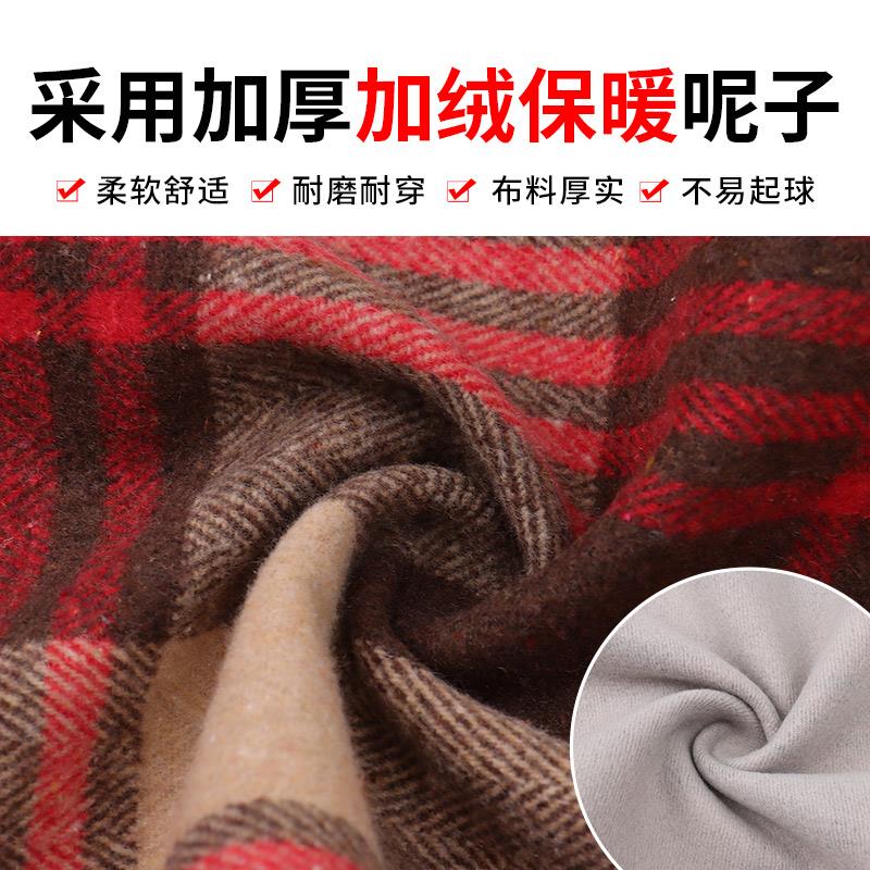 冬季加厚保暖长袖正穿连帽罩衣上班女围裙厨房家用大褂加绒工作服