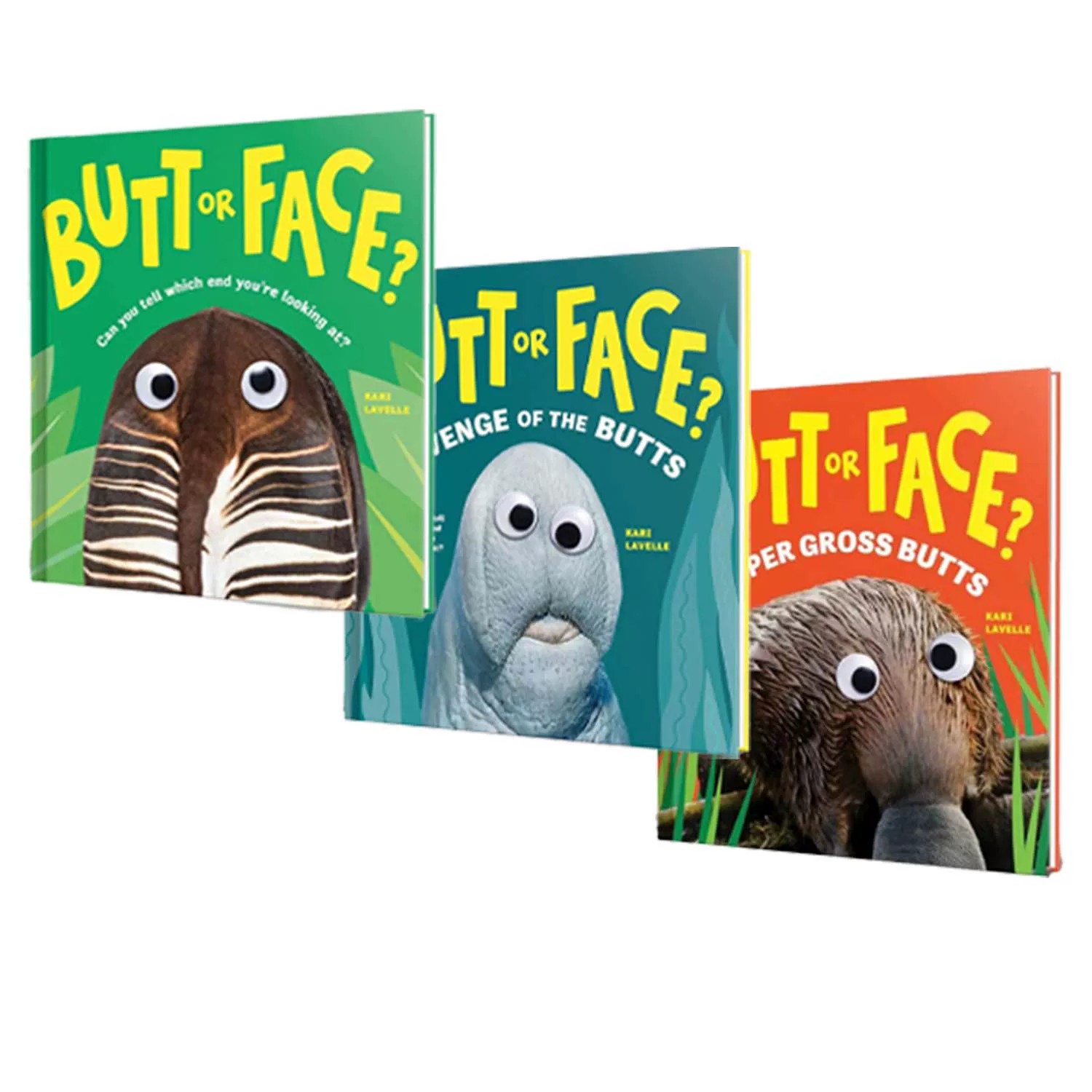 Butt or Face? 屁股还是脸系列 趣味动物猜谜精装绘本 儿童动物知识科普图画书 Sourcebooks 英文原版