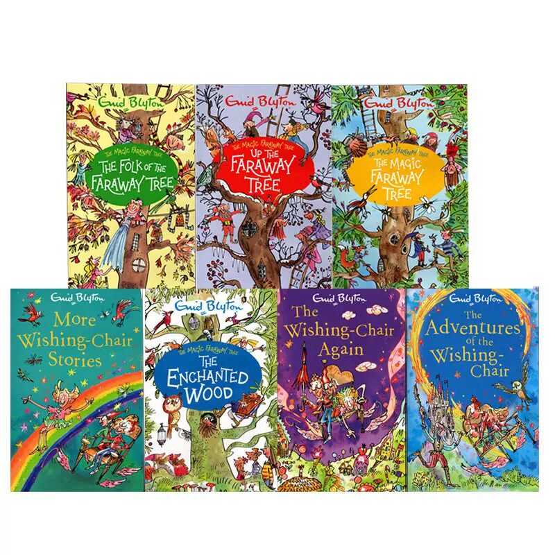 英文原版 Magic Faraway Tree & Wishing Chair 7 Copy Slipcase 魔法树 许愿椅7册盒装 Enid Blyton 儿童幻想冒险小说