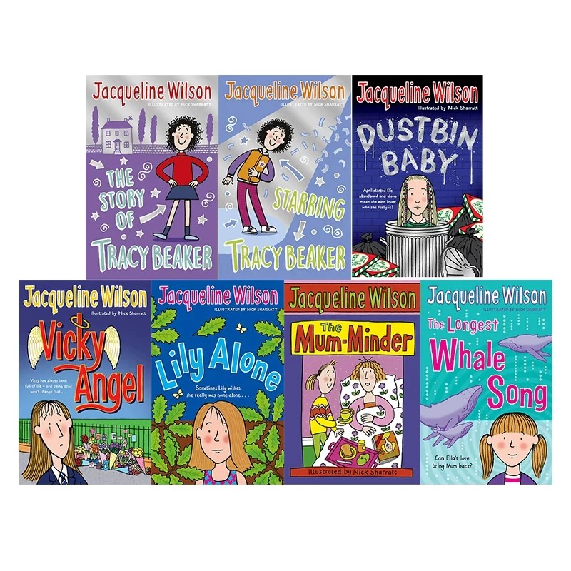 麻辣女生基地 英文原版 Jacqueline Wilson 7册合售 英国儿童文学女王作品 大明星崔西 我们班的心事 中小学英语课外阅读小说