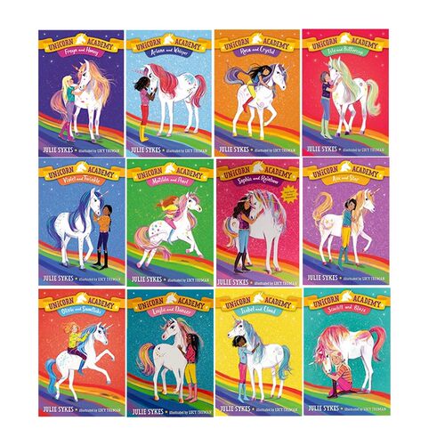 预售 英文原版 Unicorn Academy 独角兽学院 12册合售 冒险故事友谊主题 桥梁章节小说 青少年读物