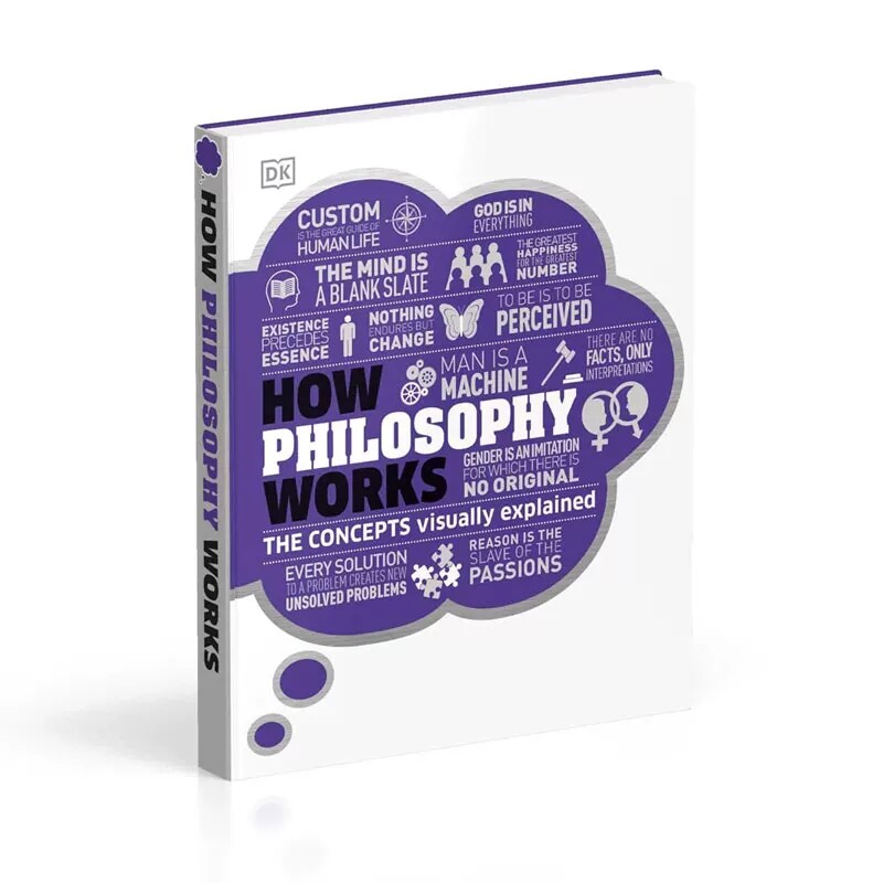 DK哲学百科 英文原版 DK How Philosophy Works 哲学如何运作 视觉图解百科 全彩精装科普读物