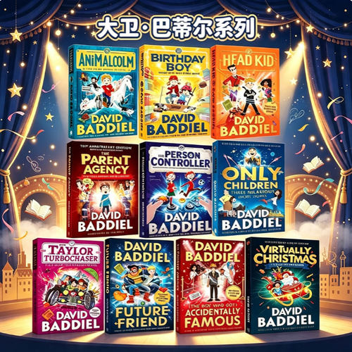 英文原版 David Baddiel 大卫巴蒂尔系列章节小说系列 Person Controller/Head Kid 儿童课外英语读物