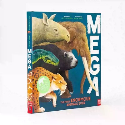 MEGA:The Most Enormous Animals Ever 有史以来的巨大的动物 精装 英文原版 儿童动物认知科普图画书 Nosy Crow大嘴鸟