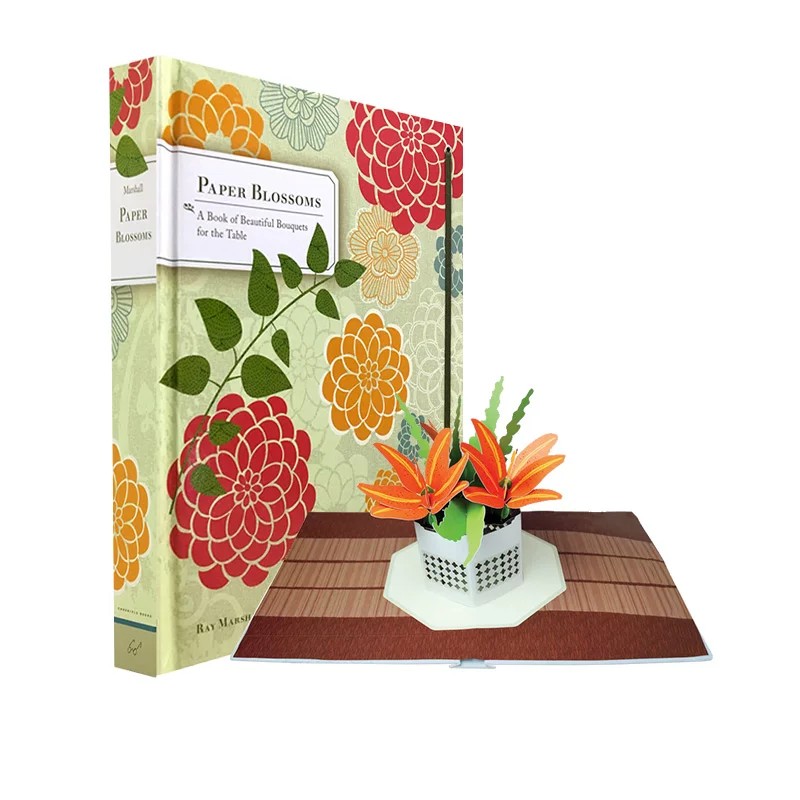 英文原版 Paper Blossoms A Pop-up Book 纸花艺术设计 立体工艺艺术书