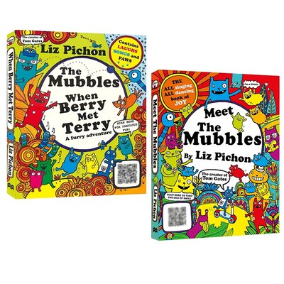 英文原版 Meet the Mubbles 微笑岛上的嘻哈一族 2册 儿童故事漫画 英国雀巢聪明书银牌奖Tom Gates同作者 Liz Pichon