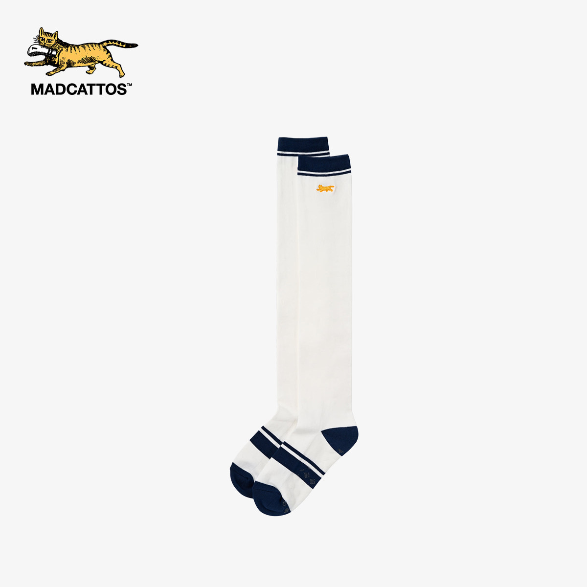 MADCATTOS/麦卡托 Migo条纹及膝袜时尚百搭舒适透气男女同款