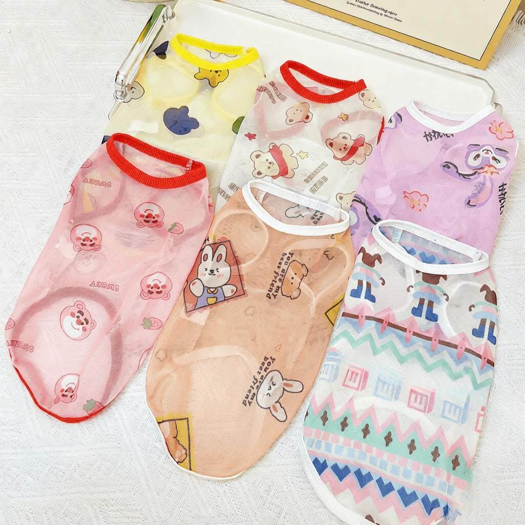 狗狗猫咪防掉毛夏季薄款凉凉衣大中小型犬宠物春夏凉感护肚防脏衣