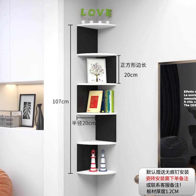 悬空置物架卧室挂式隔板挂墙三角架木板装饰直角墙壁架子木质