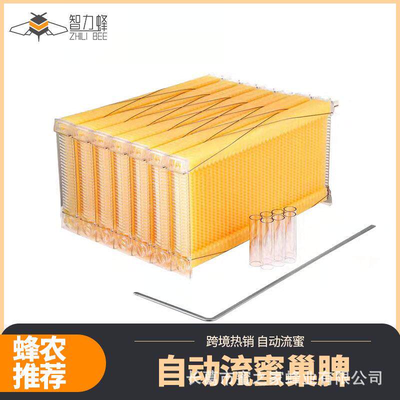 跨境热销 自动流蜜 流蜜箱蜜蜂脾意蜂塑料自流蜜巢脾蜂蜜巢框蜂箱