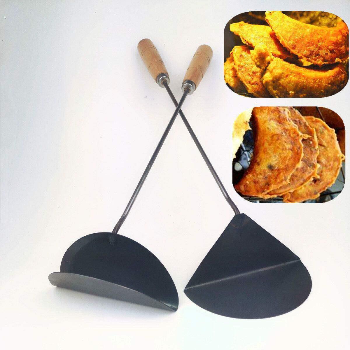 罗卜水饺模具家用型湖北宜昌制作水饺勺子工具手工锻打黑铁油炸勺