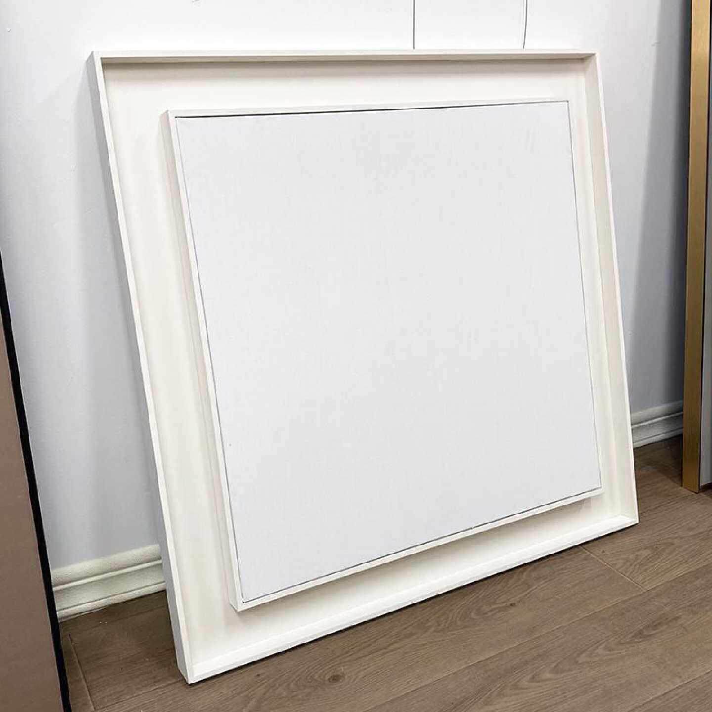 双层免装裱油画框带画布外框亚麻油画布成品丙烯肌理画框
