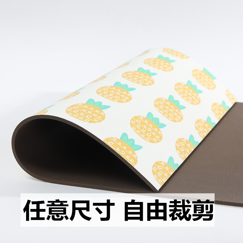 户门口进门垫厨房满铺皮革地垫可擦洗免洗PVC防水防油防滑脚垫入