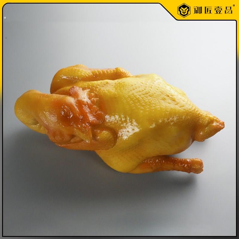 彷真盐焗鸡模型白切鸡白斩鸡悬挂烧鸡彷真熟食豉油鸡烤鸡模型展示