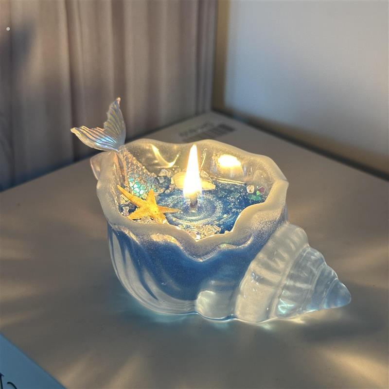 海螺香薰蜡烛淡香卧室氛围感摆件流沙香氛送闺蜜生日礼物伴手礼