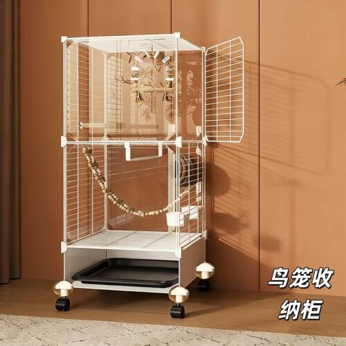 鸟笼收纳柜室内室外带家俱家用带厕所生态超大自由空间小鸟宠物柜