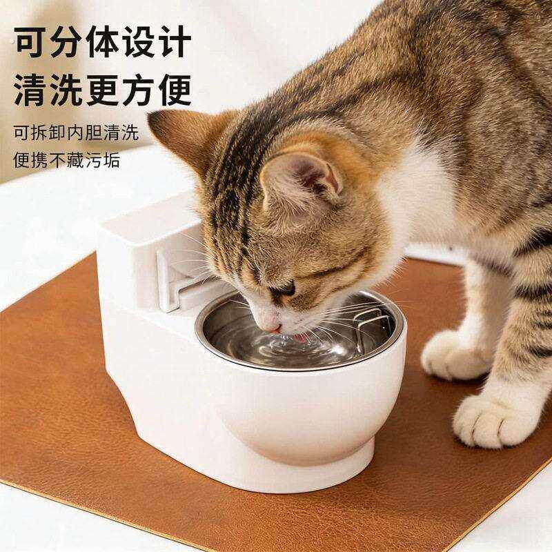 猫咪狗狗马桶饮水器宠物饮水器猫咪狗狗饮水碗马桶猫碗狗碗趣味