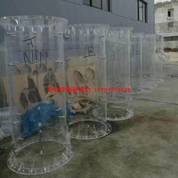 透明 有机玻璃通风管道 亚克力管道 有机玻璃管 加法兰 来图定做