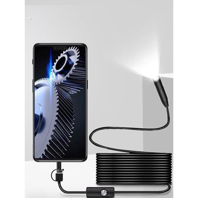 高清手机内视镜头摄像头管道工业防水录影拍照延长线通用可调节