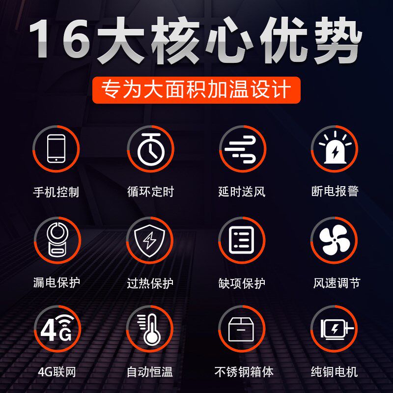 烘干房用大风量工业大功率循环热风机药材风干热风炉高温消毒设备