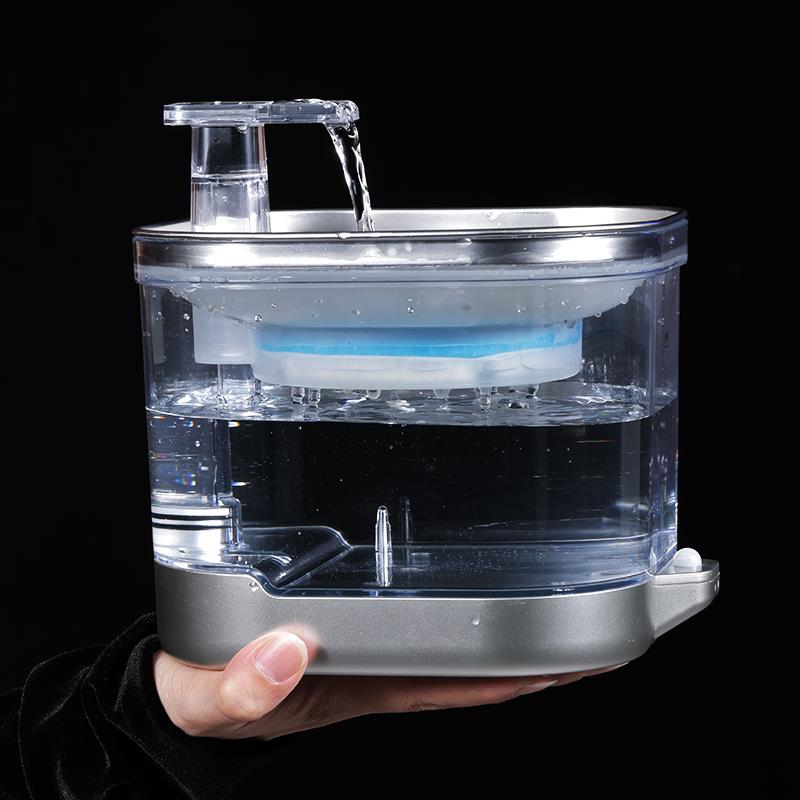 猫咪饮水机无线自动宠物饮水器恒温可加热循环流动水不插电不锈钢