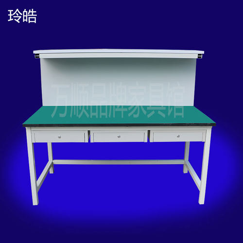 防静电工作台操作台带灯装配工作桌电脑维修桌检验桌实验台带抽屉