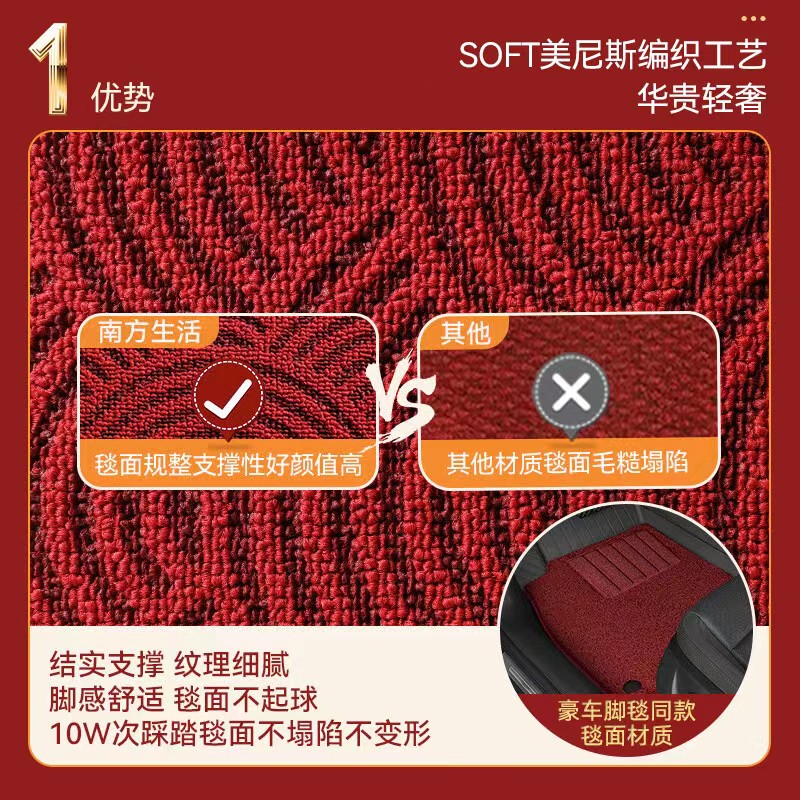 新中式地垫入户门地毯喜庆门垫玄关脚垫耐脏防磨家用高级防滑垫